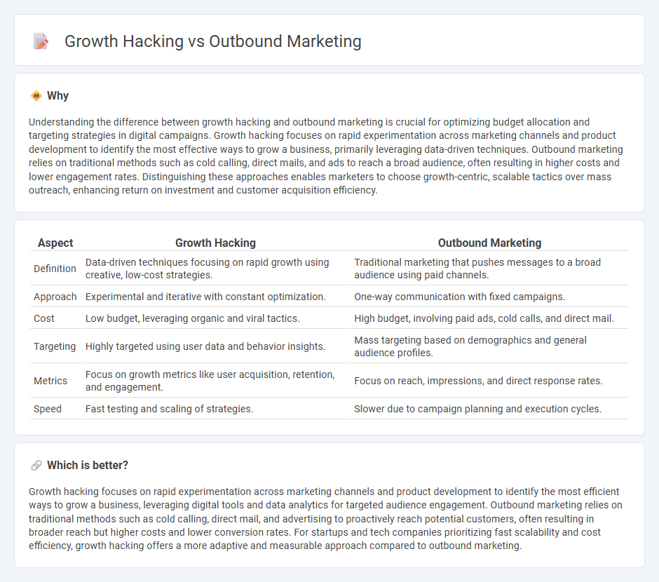 Growth Hacking vs Outbound Marketing in Marketing