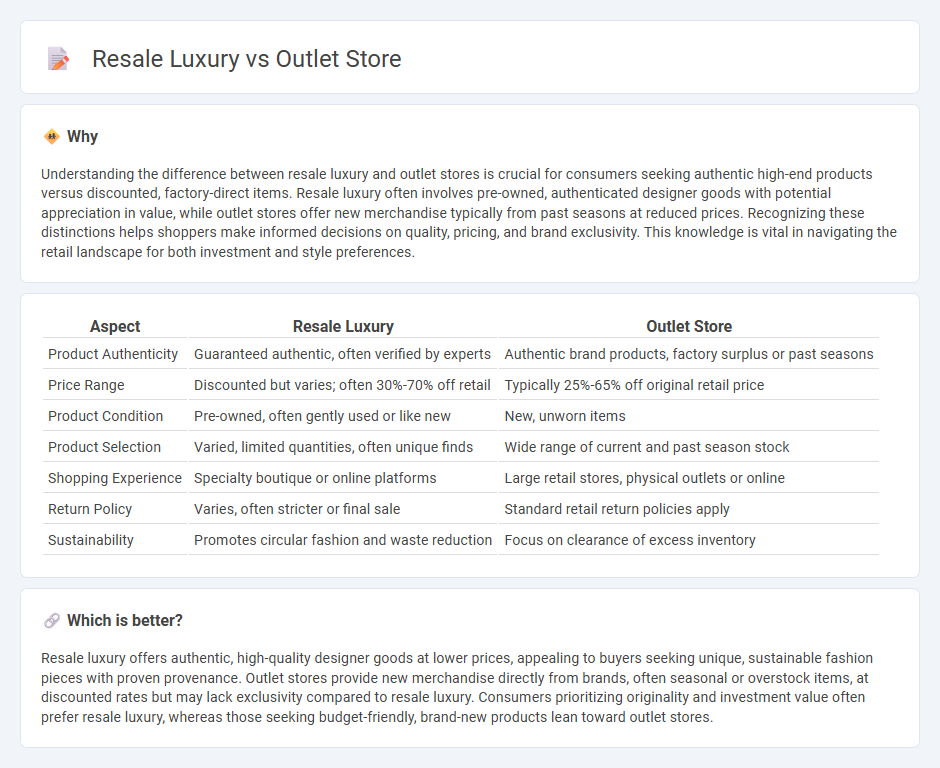 Resale Luxury vs Outlet Store in Retail