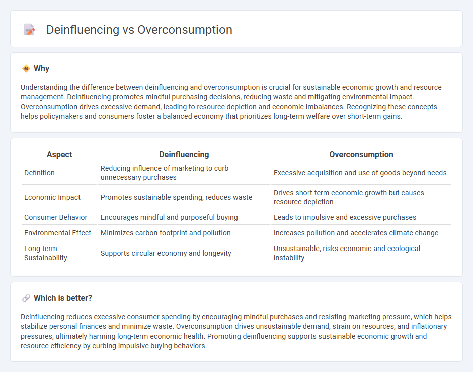 Deinfluencing vs Overconsumption in Economy