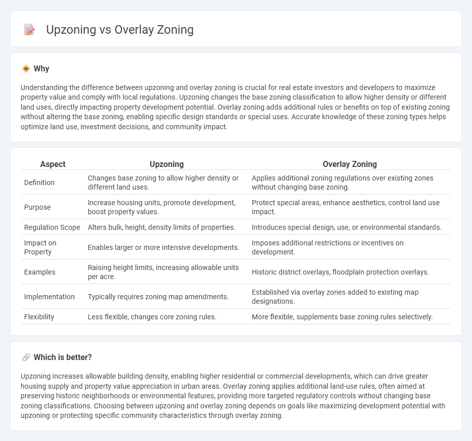Upzoning vs Overlay Zoning in Real Estate