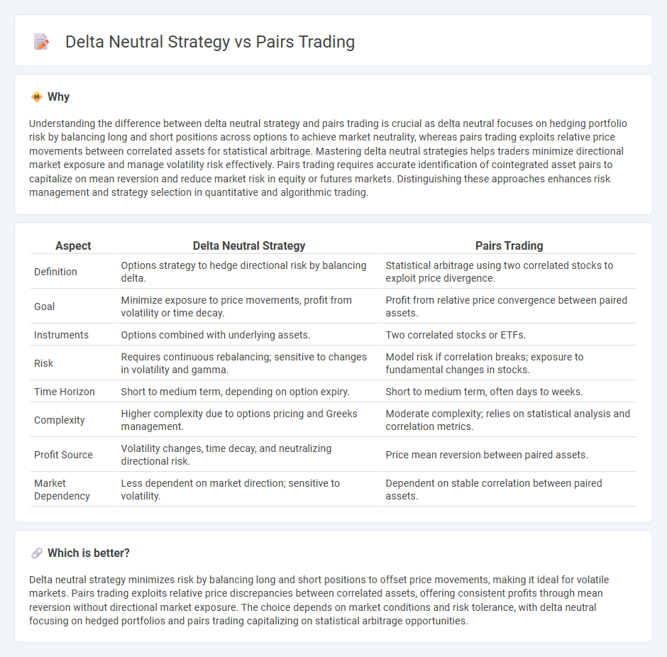 Delta Neutral Strategy vs Pairs Trading in Trading