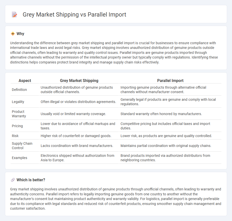 Grey Market Shipping vs Parallel Import in Logistics