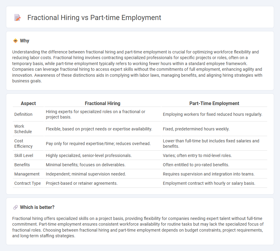 Fractional Hiring vs Part-Time Employment in Employment