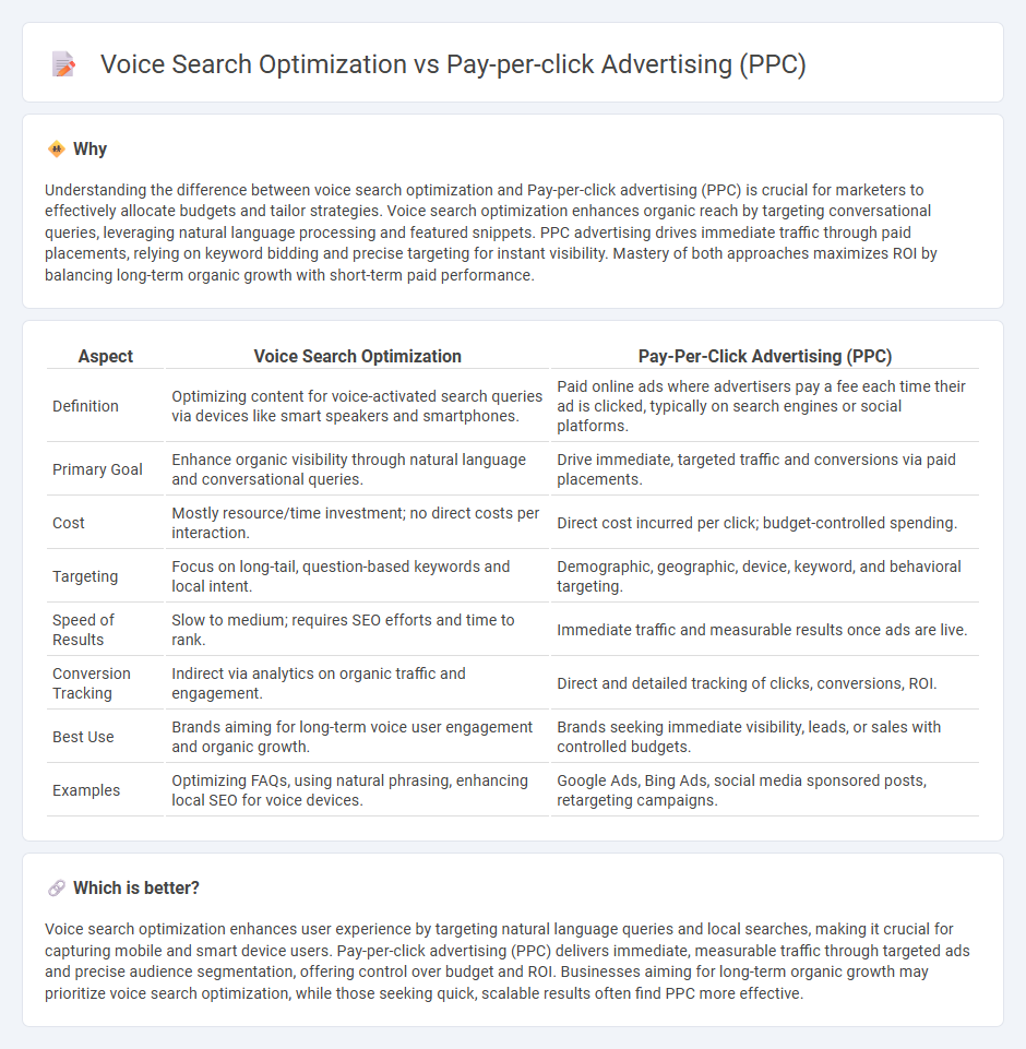 Voice Search Optimization vs Pay-Per-Click Advertising (Ppc) in Marketing