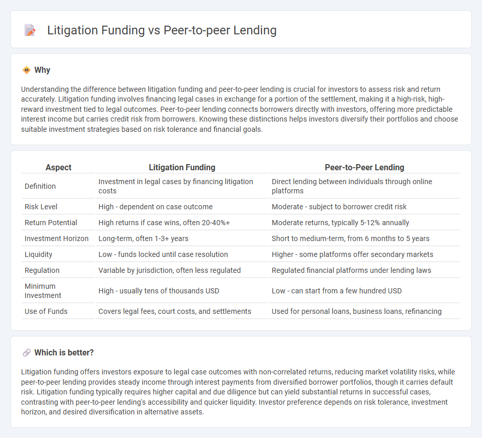 Litigation Funding vs Peer-To-Peer Lending in Investment
