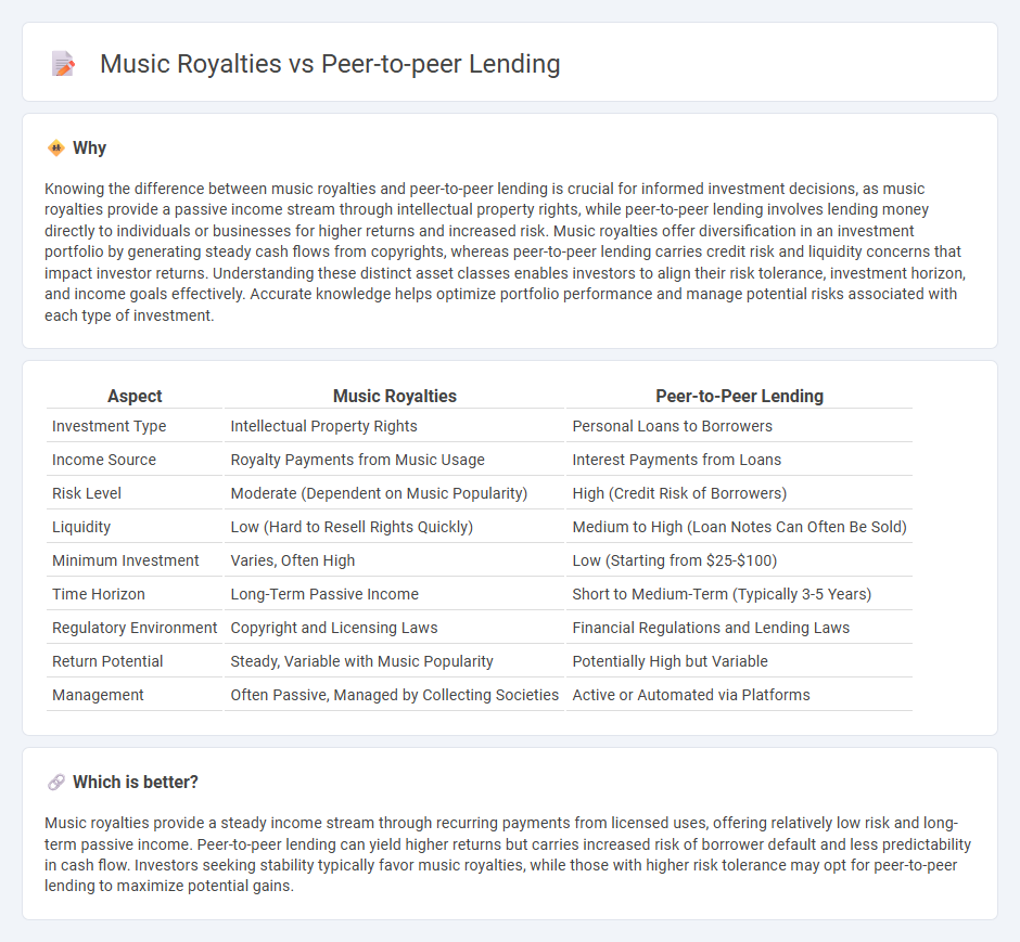 Music Royalties vs Peer-To-Peer Lending in Investment