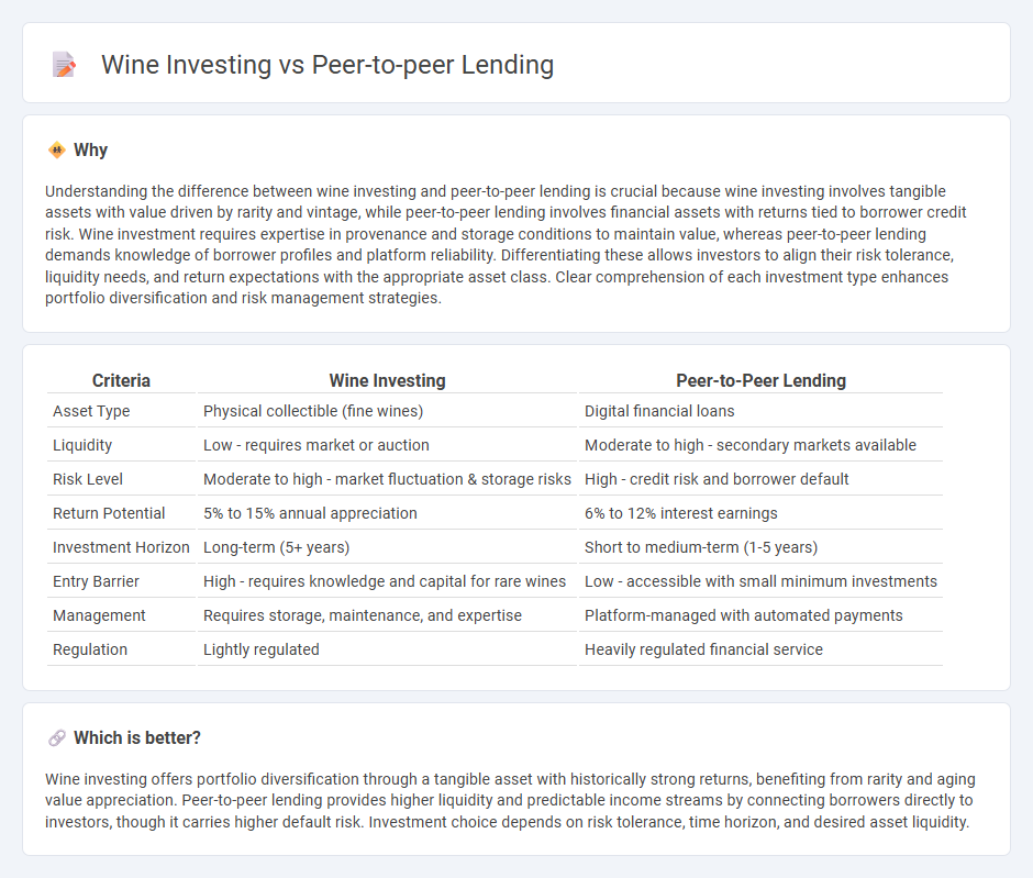 Wine Investing vs Peer-To-Peer Lending in Investment