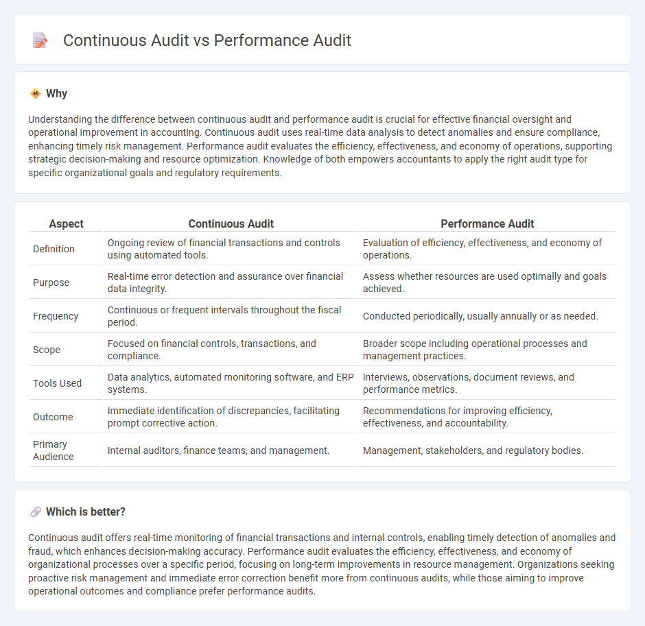 Continuous Audit vs Performance Audit in Accounting