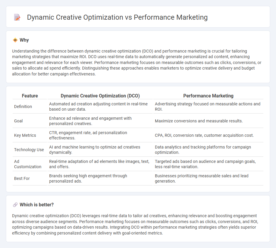 Dynamic Creative Optimization vs Performance Marketing in Marketing