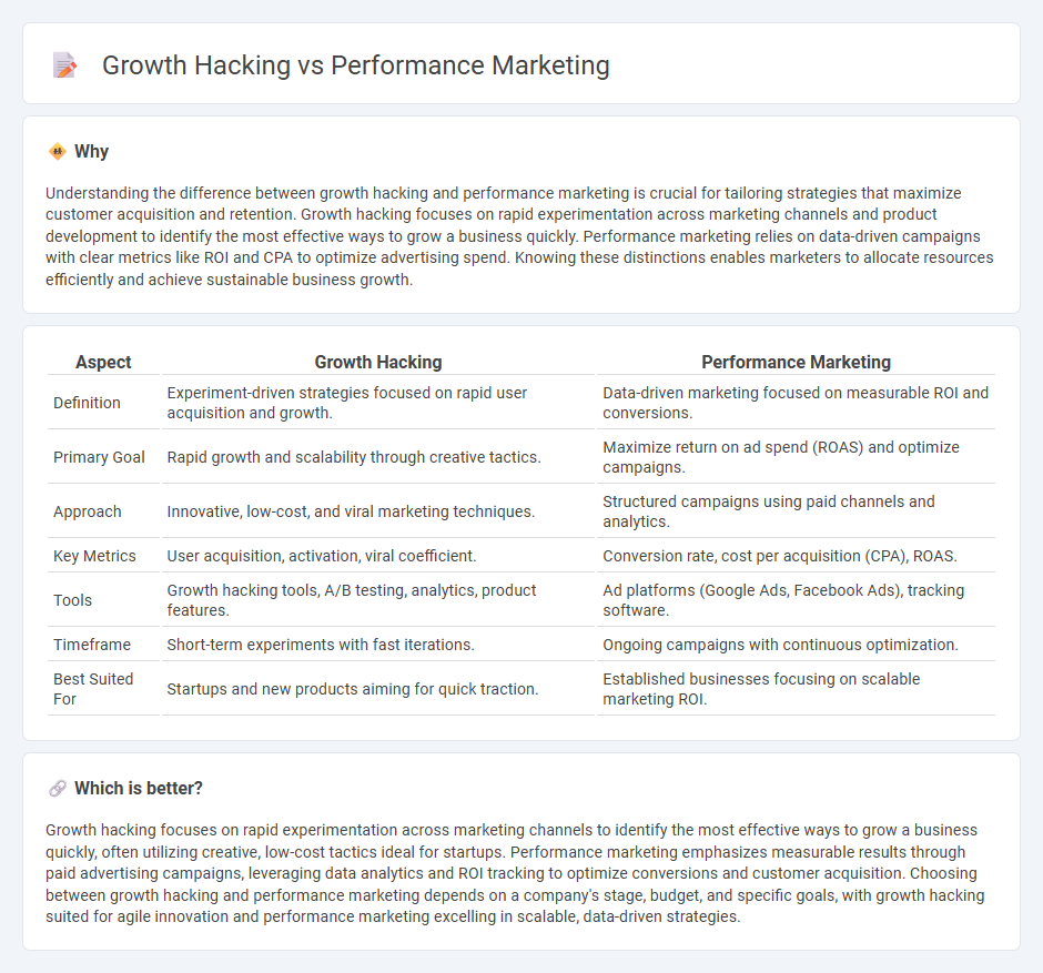 Growth Hacking vs Performance Marketing in Marketing