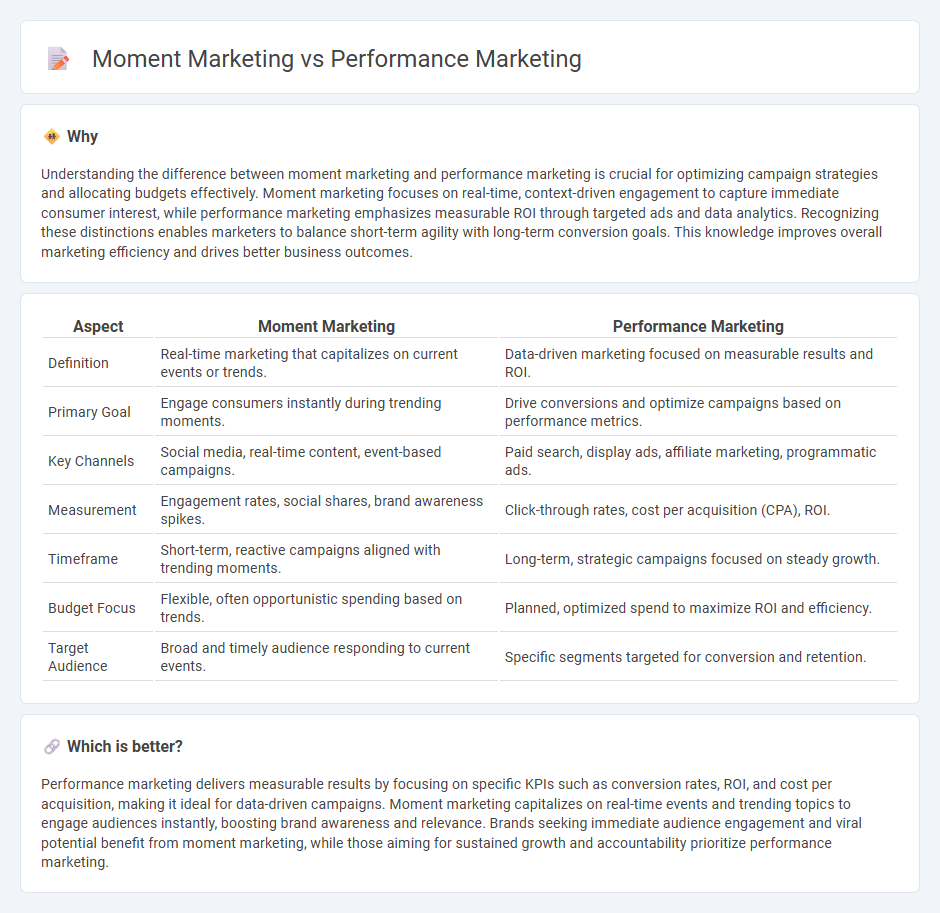 Moment Marketing vs Performance Marketing in Marketing