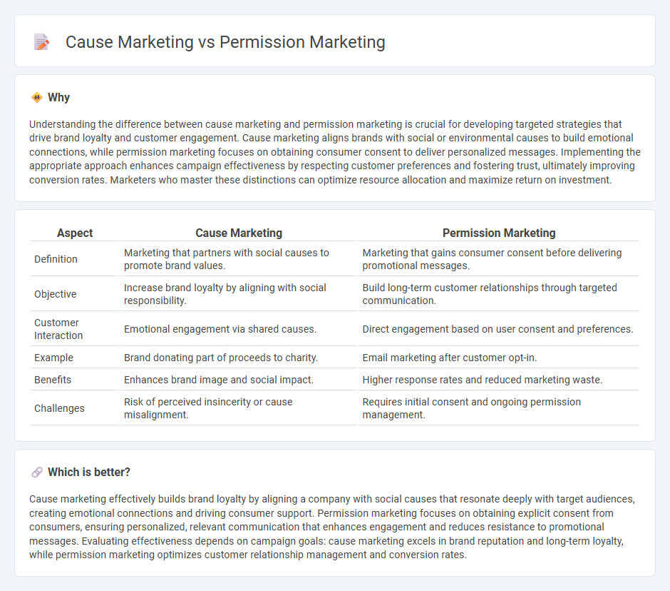 Cause Marketing vs Permission Marketing in Marketing