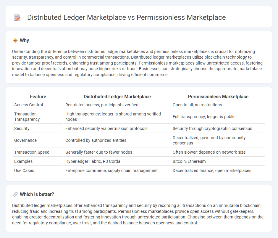 Distributed Ledger Marketplace vs Permissionless Marketplace in Commerce