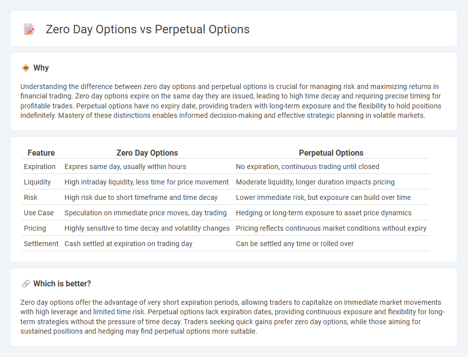 Zero Day Options vs Perpetual Options in Finance