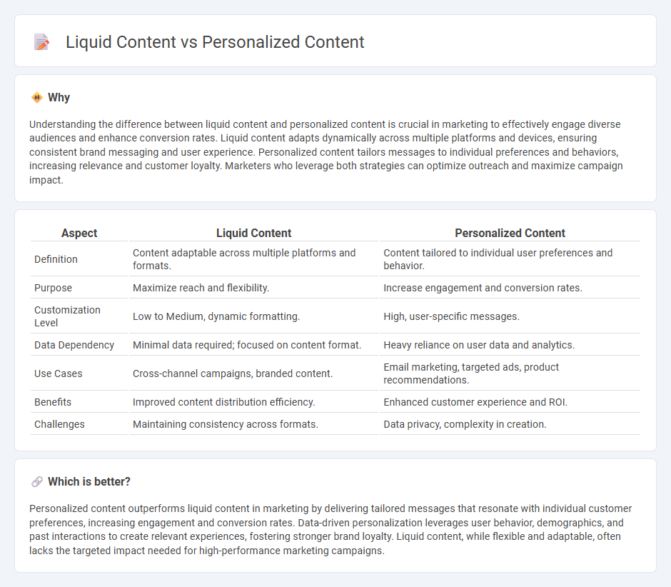 Liquid Content vs Personalized Content in Marketing