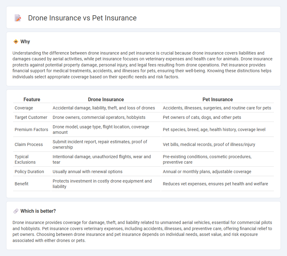 Drone Insurance vs Pet Insurance in Insurance