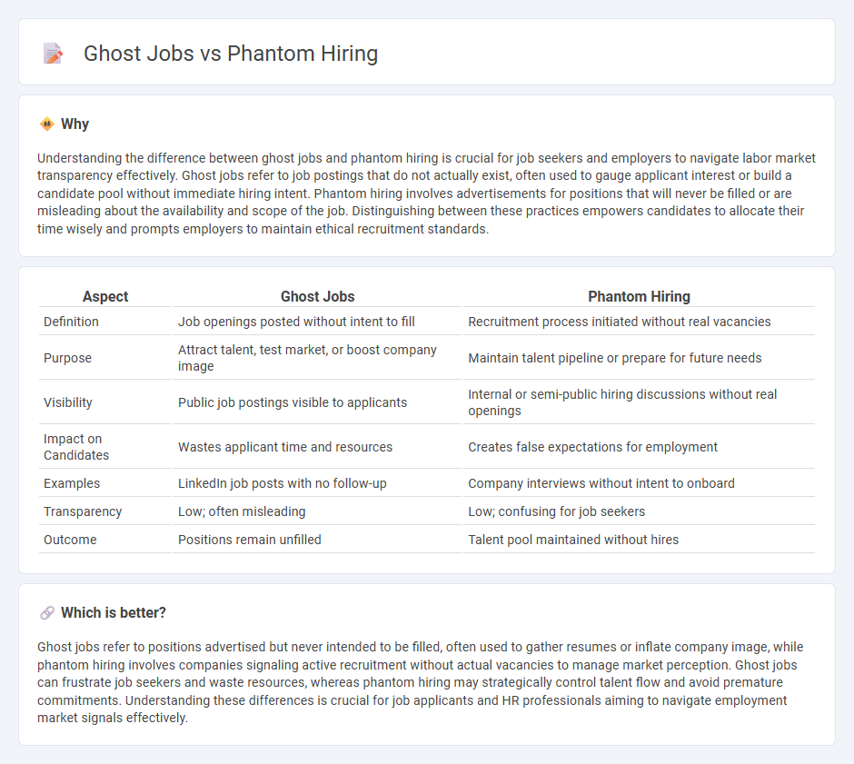 Ghost Jobs vs Phantom Hiring in Employment