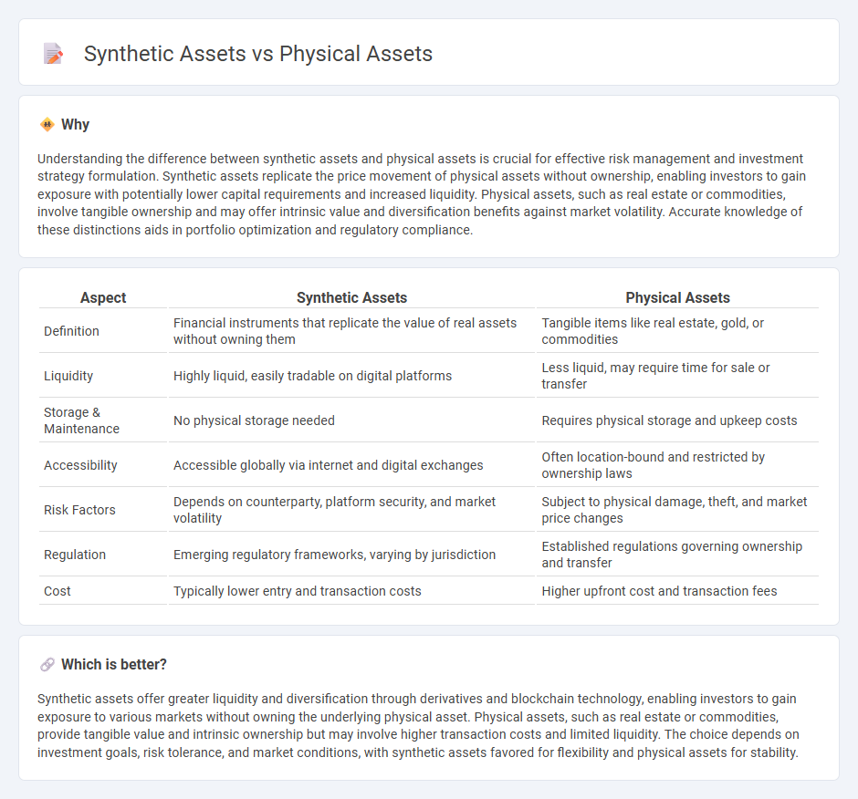 Synthetic Assets vs Physical Assets in Finance