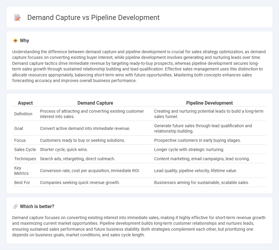 Demand Capture vs Pipeline Development in Sales