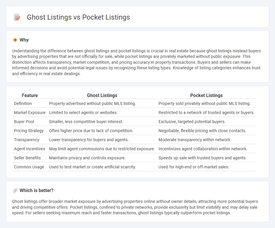 Ghost Listings vs Pocket Listings in Real Estate