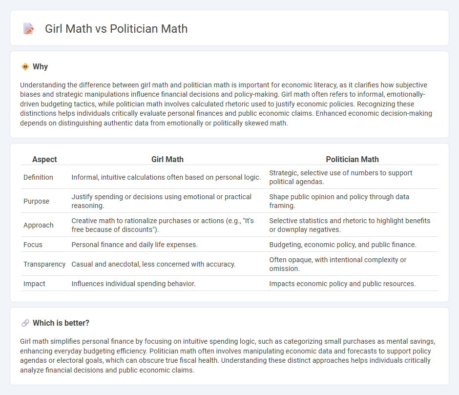 Girl Math vs Politician Math in Economy