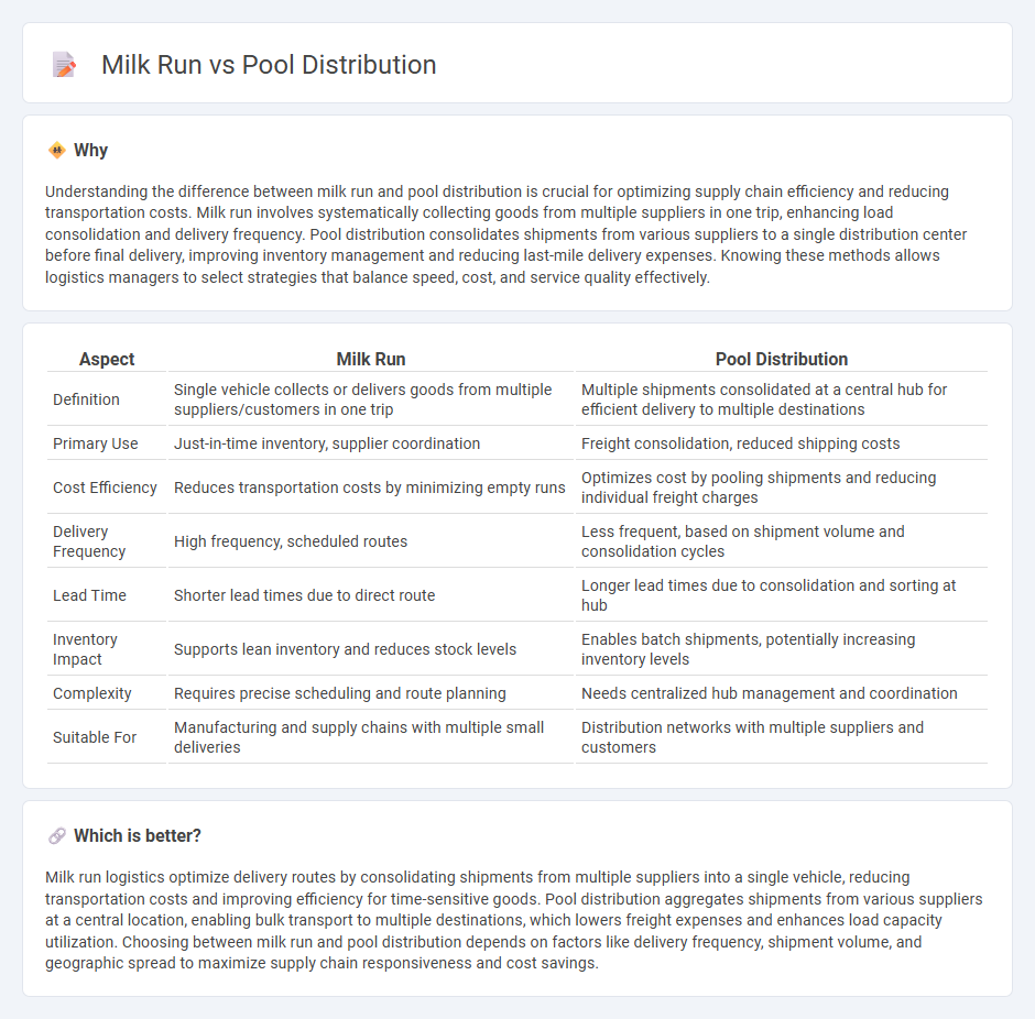 Milk Run vs Pool Distribution in Logistics
