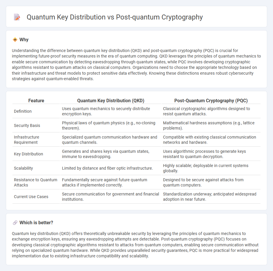 Quantum Key Distribution vs Post-Quantum Cryptography in Technology