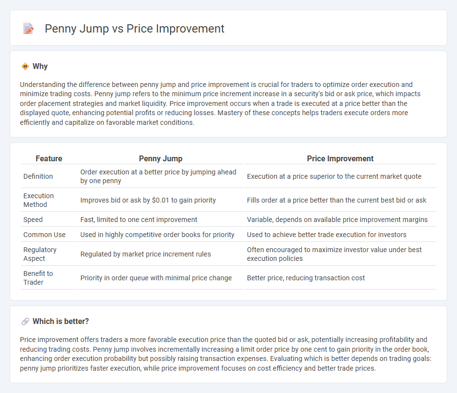 Penny Jump vs Price Improvement in Trading