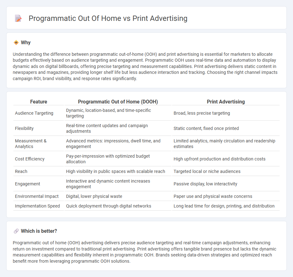Programmatic Out Of Home vs Print Advertising in Marketing