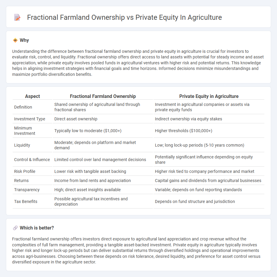 Fractional Farmland Ownership vs Private Equity In Agriculture in Investment