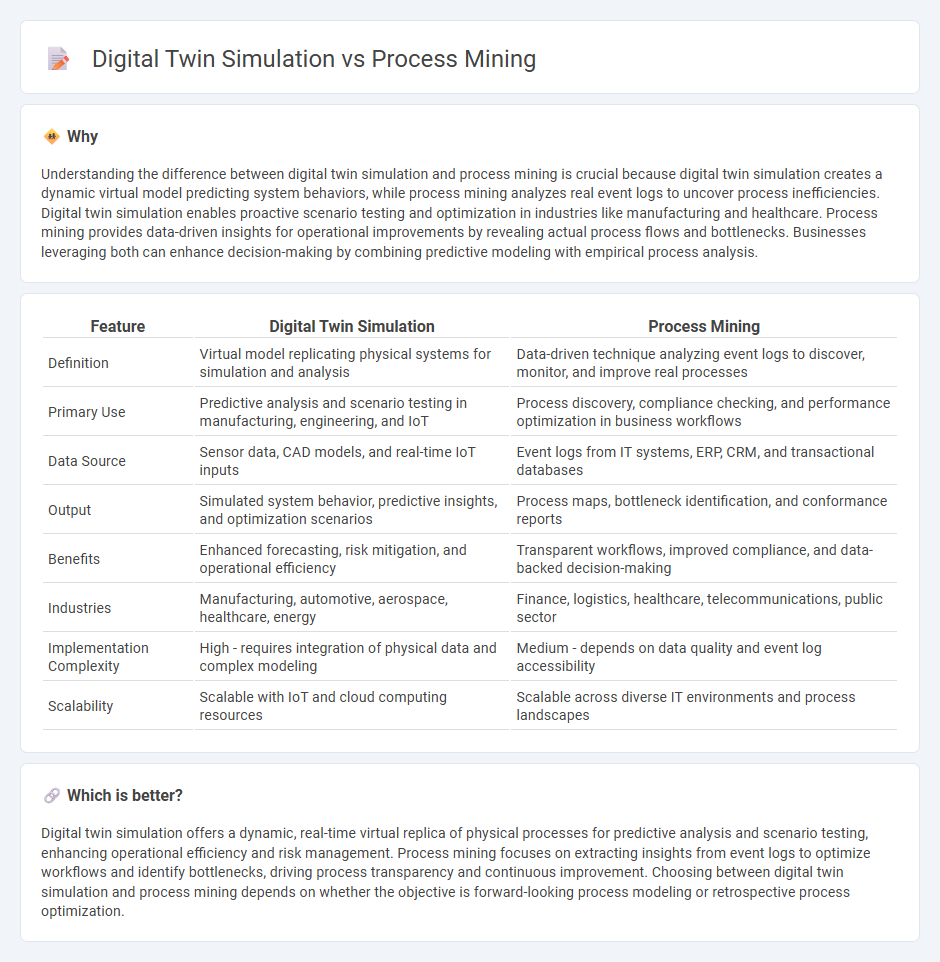 Digital Twin Simulation vs Process Mining in Consulting