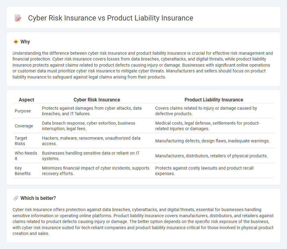 Cyber Risk Insurance vs Product Liability Insurance in Insurance