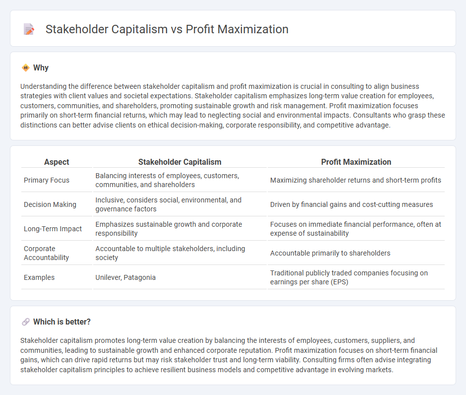 Stakeholder Capitalism vs Profit Maximization in Consulting