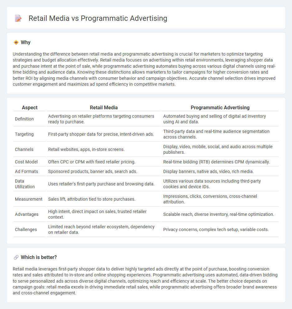 Retail Media vs Programmatic Advertising in Marketing