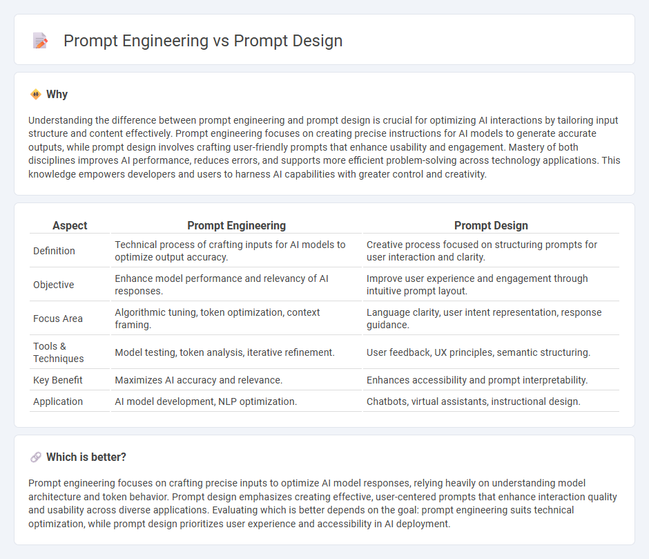 Prompt Engineering vs Prompt Design in Technology