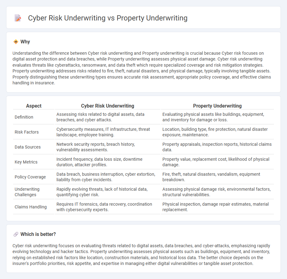 Cyber Risk Underwriting vs Property Underwriting in Insurance