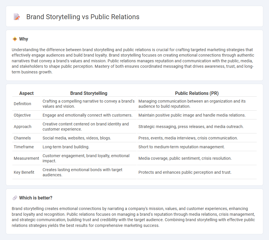 Brand Storytelling vs Public Relations in Marketing