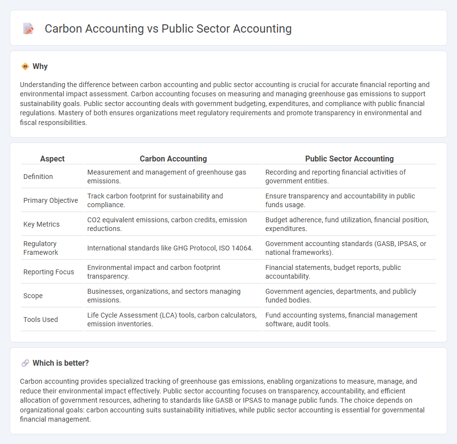 Carbon Accounting vs Public Sector Accounting in Accounting