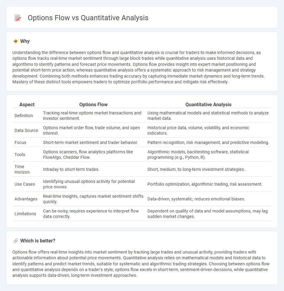 Options Flow vs Quantitative Analysis in Trading