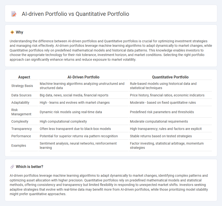 Ai-Driven Portfolio vs Quantitative Portfolio in Finance