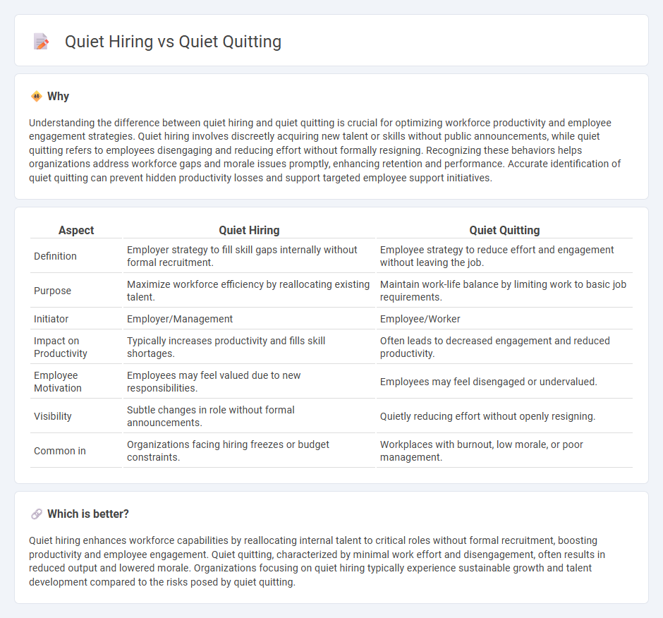 Quiet Hiring vs Quiet Quitting in Employment