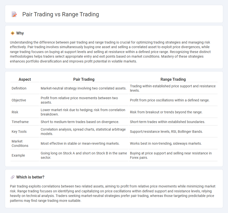 Pair Trading vs Range Trading in Trading