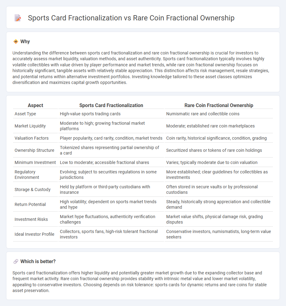 Sports Card Fractionalization vs Rare Coin Fractional Ownership in Investment