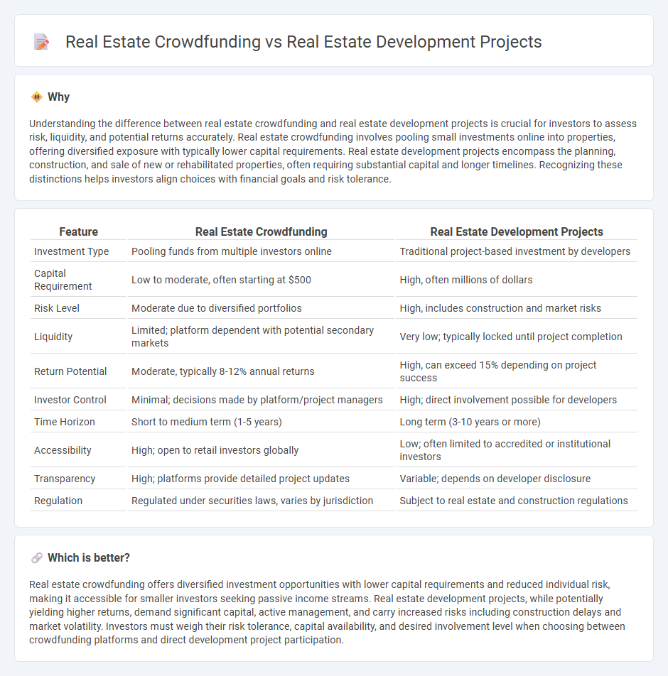 Real Estate Crowdfunding vs Real Estate Development Projects in Real Estate