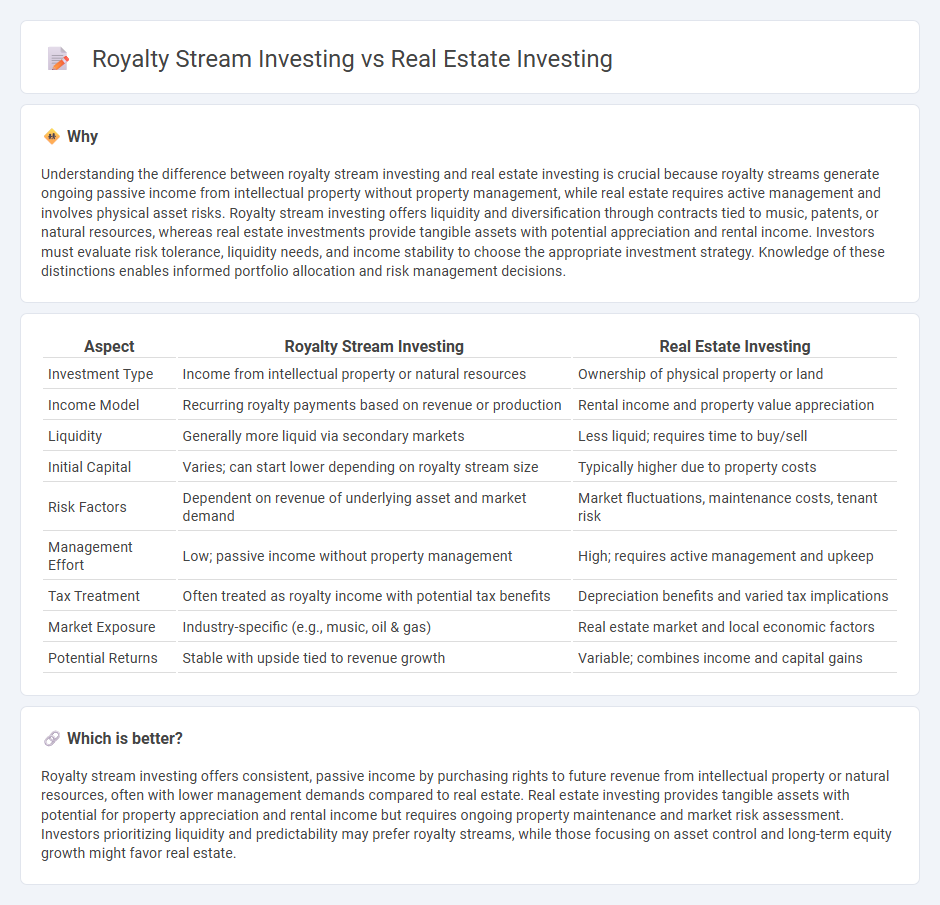 Royalty Stream Investing vs Real Estate Investing in Investment