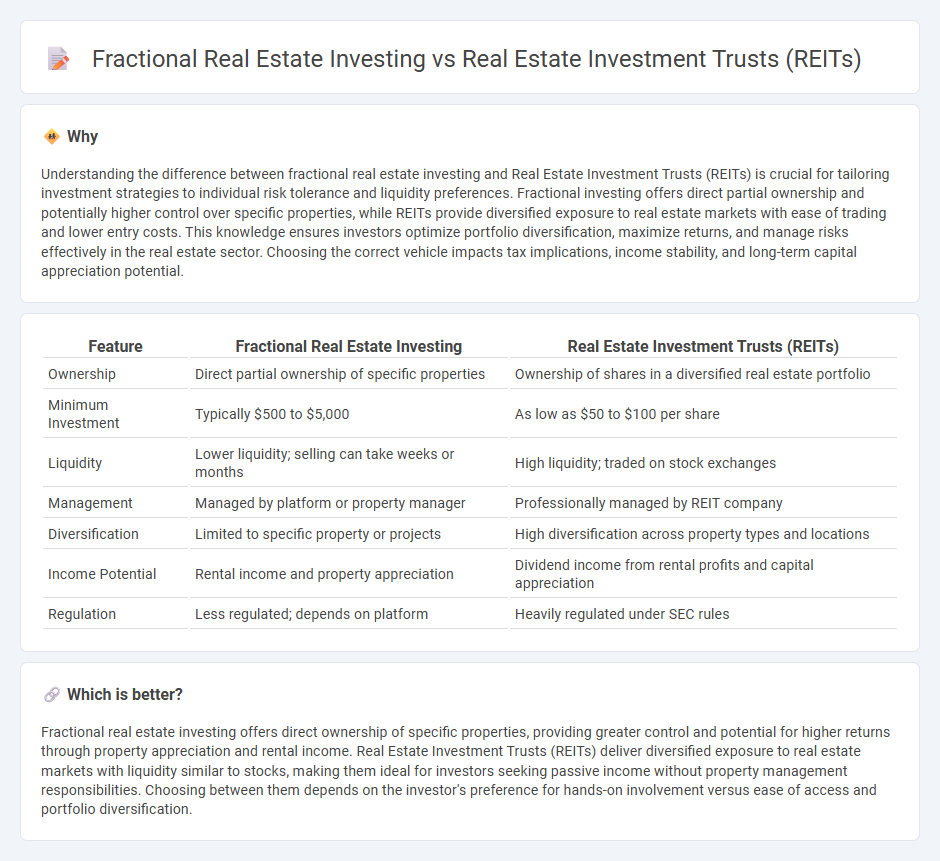 Fractional Real Estate Investing vs Real Estate Investment Trusts (Reits) in Investment