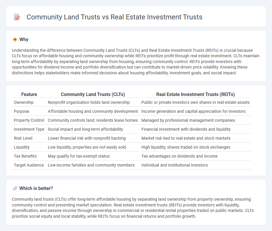 Community Land Trusts vs Real Estate Investment Trusts in Real Estate
