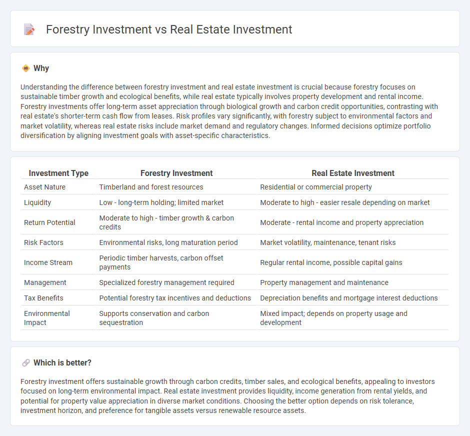 Forestry Investment vs Real Estate Investment in Investment