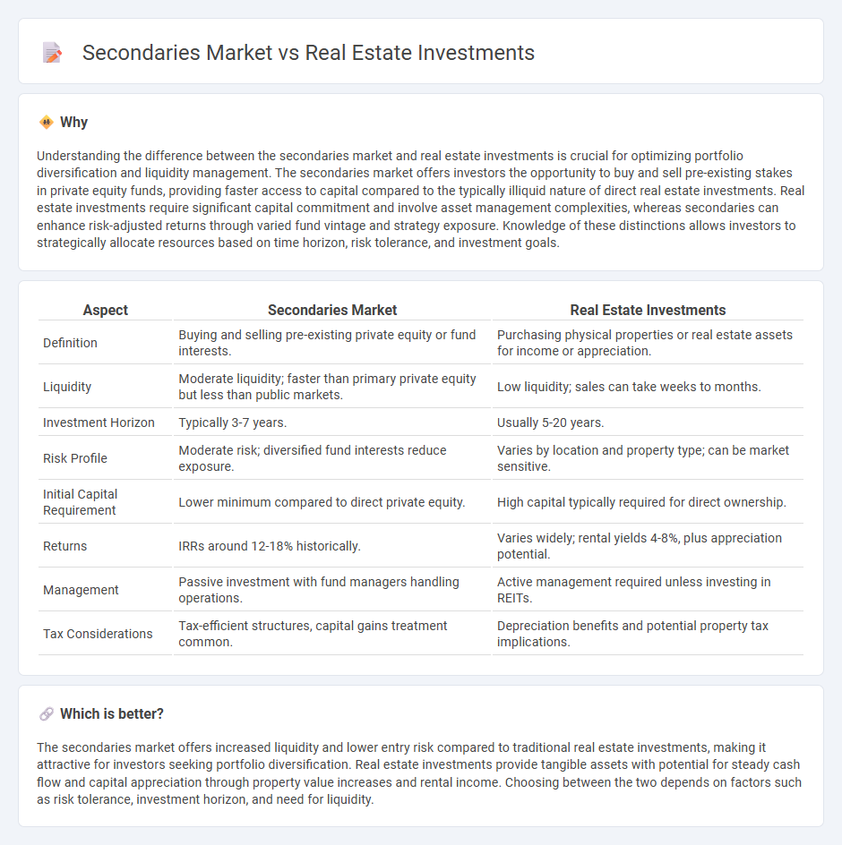 Secondaries Market vs Real Estate Investments in Investment