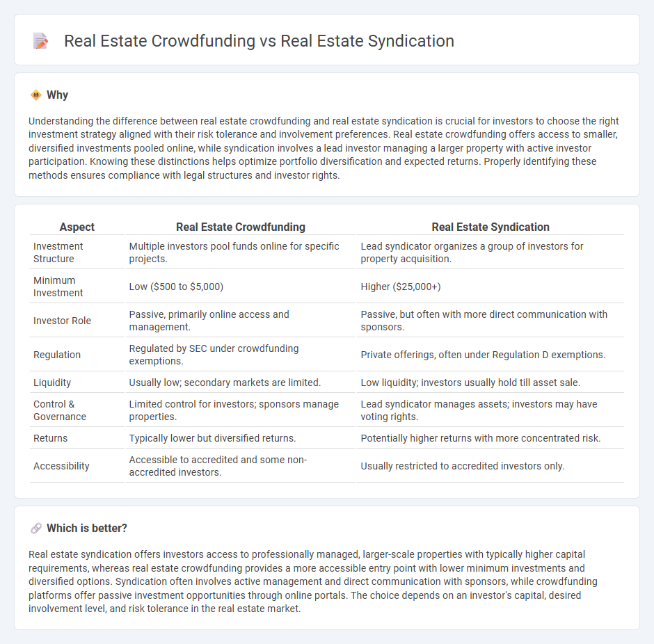 Real Estate Crowdfunding vs Real Estate Syndication in Real Estate
